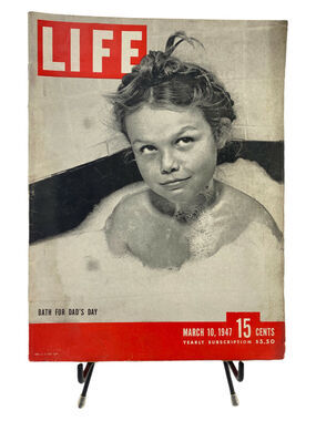 LIFE Magazine March 10 1947 Bath for Dad's Day Bubble Bath Cover
